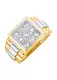 FIRETTI Ring / Siegelring mit Zirkonia gold
