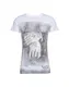 Key Largo Shirt ''''MT ALIVE round'''' weiß / grau