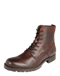 JACK & JONES Lederboots JFWOrca dunkelbraun