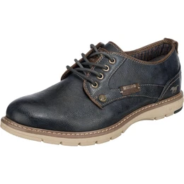 Schnürschuh nachtblau / braun
