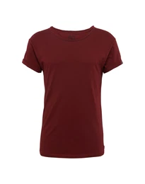 BOOM BAP T-Shirt in Cold-Dyed-Optik weinrot
