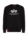 ALPHA INDUSTRIES Sweatshirt schwarz/weiß