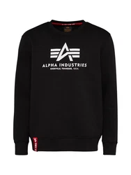 ALPHA INDUSTRIES Sweatshirt schwarz/weiß