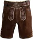 COUNTRY LINE Kurze Trachtenlederhose mit Gürtel braun