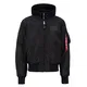 ALPHA INDUSTRIES Jacke 'Ma-1 D-Tec' schwarz