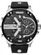 DIESEL Analoguhr schwarz / silber