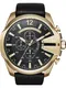 DIESEL Chronograph ''''MEGA CHIEF'''' gold / schwarz