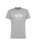 ALPHA INDUSTRIES T-Shirt graumeliert/weiß ALPHA INDUSTRIES T-Shirt graumeliert/weiß