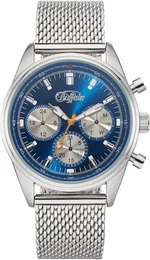 BUFFALO Multifunktionsuhr blau / silber