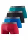 s.Oliver Bodywear (4 Stück), mit kontrastfarbenem Webbund blau / petrol / rot / schwarz
