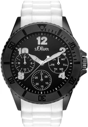 S.Oliver RED LABEL Multifunktionsuhr SO-3294-PM schwarz / weiß