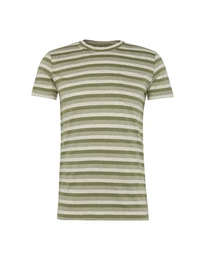 ESPRIT T-Shirt cn yd nep strip creme / khaki