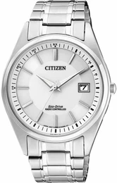 Funkuhr ''''AS2050-87A'''' schwarz / silber / weiß