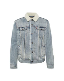 LEVIS Jeansjacke TYPE 3 SHERPA TRUCKER blue denim