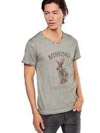 Shirt ''''Missing'''' grau