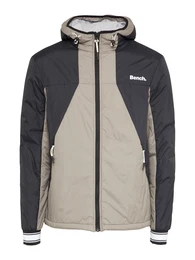 BENCH Übergangsjacke windbreaker grau / schwarz