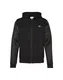 LACOSTE Sweatjacke im Material-Mix schwarz