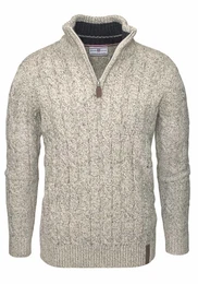 RHODE ISLAND Troyer-Pullover beigemeliert
