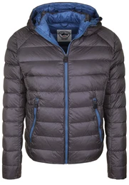 Daunenjacke ''''COSTA'''' blau / grau