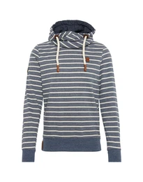 Naketano Sweatshirt Vasco IX taubenblau / offwhite
