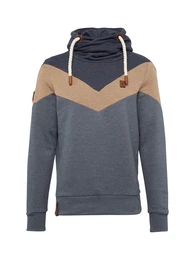Naketano Sweatshirt Kifferboarder V ecru / taubenblau