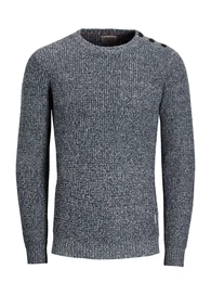JACK & JONES Lässiger Strickpullover taubenblau