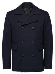 SELECTED HOMME Wollmantel SHDMERCE WOOL PEACOAT navy