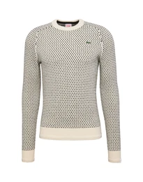 Lacoste LIVE Pullover creme / schwarz