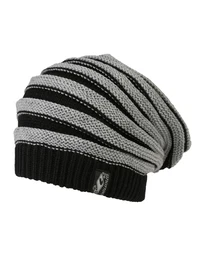 Beanie 'Brian' grau / schwarz