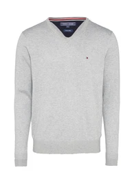 Pullover hellgrau / rot / blau / weiß