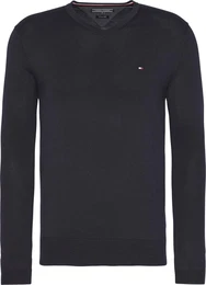 Pullover nachtblau / weiß / rot