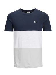 JACK & JONES Lässiges T-Shirt navy / grau / weiß