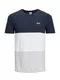 JACK & JONES Lässiges T-Shirt navy / grau / weiß