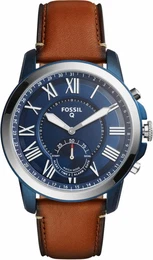 Fossil Q Q GRANT, FTW1147 Smartwatch (Android Wear) blau / braun