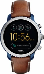 Fossil Q Q EXPLORIST, FTW4004 Smartwatch (Android Wear) blau / braun