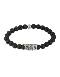 ROYAL-EGO Kugelarmband Bead Lava schwarz