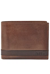 FOSSIL Geldbörse QUINN braun