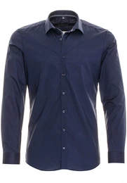ETERNA Langarm Hemd SUPER-SLIM blau
