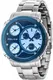 POLICE Uhr ''''TITAN, PL14830JSTBL.02M'''' blau / silber