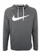 NIKE Sweatshirt ''''DRY PRO SWOOSH'''' graumeliert / weiß