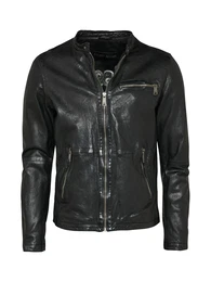 FREAKY NATION Lederjacke Giants schwarz