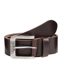 Tommy Jeans Ledergürtel Classic 4.0cm dunkelbraun
