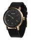 Nixon Armbanduhr ''''Stark Leather'''' gold / schwarz