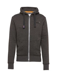 Superdry Sweatjacke ORANGE LABEL ZIPHOOD dunkelgrau