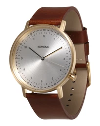 Komono Armbanduhr Lewis braun / gold / silber