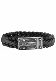Armband ''''CENTAUR, PJ26057BLE.02-L'''' schwarz / silber