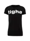 tigha T-Shirt schwarz / weiß