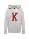 Khujo Kapuzenpullover Wilford graumeliert / rot
