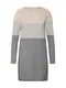 ONLY Úpletové šaty ''''DRESS KNT NOOS''''  tmavě šedá / světle šedá / světle béžová