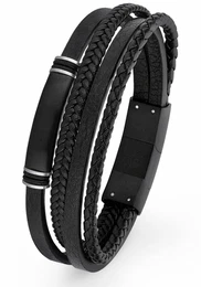 S.Oliver Armband ''''2018696'''' schwarz / silber